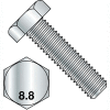 M16X55 Din 933 8 Point 8 Metric Fully Threaded Cap Screw Zinc, Pkg of 100