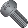 M3X8 Din 7985 A Metric Phillips Pan Machine Screw 18-8 Stainless Steel Black Oxide, Pkg of 4000