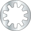 M8 Metric Internal Tooth Lock Washer - Zinc - DIN 6797 J - Pkg of 3000
