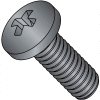2-56 x 3/16 MS51957-B Phillips Pan Machine Screw Coarse - Full Thread - S/S - Black Ox - Pkg of 4000
