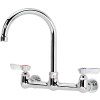 Krowne 12-801L - Commercial Series 8" Center Wall Mount Faucet, 6" Gooseneck