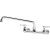 Krowne 12-816L - Silver Series 8" Center Wall Mount Faucet, 16" Spout