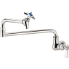 Krowne 16-182L - Royal Series Wall Mount Pot Filler Faucet, 24" Jointed Spout