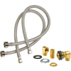 Krowne Royal Series Flexible Water Line Kit with Heavy Duty Wall Mounting Kit