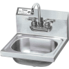Krowne®® HS-22 16" Wide Hand Sink With Heavy Duty Faucet, Wrist Handles