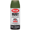 Krylon Rust Protector Rust Preventative Enamel Gloss Forest Green 12oz. Aerosol Can K06901100 - Pkg Qty 6