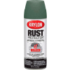 Krylon Rust Protector Rust Preventative Enamel Satin Moss Green 12oz. Aerosol Can K06903000 - Pkg Qty 6