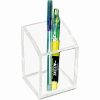 Kantek Clear Acrylic Pencil Cup, 2-3/4"W x 2-3/4"D x 4"H