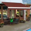 Awntech KWM20-BT, Retractable Awning Manual 20'W x 10'D x 10"H Projection BurgundyTan