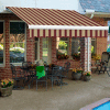 Awntech KWM20-398-BTM, Retractable Awning Manual 20'W x 10'D x 10"H Burgundy/Tan