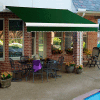 Awntech KWR12-F, Retractable Awning Right Motor 12'W x 10"D x 10"H Forest Green