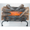 Pleasant Hearth Electric Crackling Natural Wood Log with Grate L-20WG