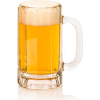 Libbey Glass 5020 - Beer Glass, Mug 16 Oz., Paneled Clear, 12 Pack