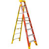 Werner 8' Fiberglass Leansafe Ladder w/ Plastic Tool Tray, 300 lb. Cap - L6208