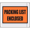 Packing List Envelopes - "Packing List Enclosed" 4-1/2" x 5-1/2" Full Face - 1000/Case