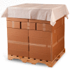 Poly Pallet Top Sheets, 60"W x 60"L 2 Mil White, 175 per Roll