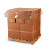 Pallet Top Sheets, 60"W x 60"L, 1.5 Mil, Clear, 250/Pack