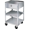 Lakeside® 466 Stainless Steel Equipment Stand, 3 Shelves, 1 Drawer, 500 lbs Capacity