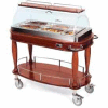Geneva Lakeside Heated Appetizer Cart w/ Roll Top Dome & Top Shelf, 70180