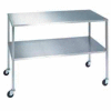 Lakeside® 8355 Stainless Steel Instrument Table with Shelf - - 33"L x 16"W x 34"H