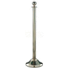 Lavi Industries Crown Portable Queueing Post, 41.5"H Polished Brass Post