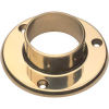 Lavi Industries, Flange, Wall, for 2&quot; Tubing, Polished Brass