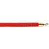 Lavi Industries 6'L Cardinal Velour Rope With Polished Brass Hooks