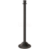 Lavi Industries Traditional Portable Stanchion, 40.25"H Wrinkle Black Post