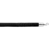 Lavi Industries 6'L Black Velour Rope With Polished S/S Hooks