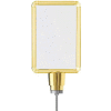 Lavi Industries, Vertical Drum Top Post Sign Frame, 50-1130DV/GD, 7" X 11", Gold