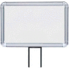 Lavi Industries, Horizontal Fixed Sign Frame, 50-1130F12H-S/CL, 7" x 11", Slotted, Chrome