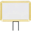 Lavi Industries, Horizontal Fixed Sign Frame, 50-1130F7H/GD, 7" x 11", Unslotted, Gold