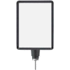 Lavi Industries, Vertical Drum Top Post Sign Frame, 50-1131DV/MB, 11" x 14", Matte Black