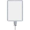 Lavi Industries, Vertical Drum Top Post Sign Frame, 50-1131DV/SA, 11" x 14", Satin