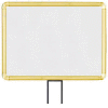 Lavi Industries, Horizontal Fixed Sign Frame, 50-1131F12H-S/GD, 11" x 14", Slotted, Gold