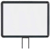 Lavi Industries, Horizontal Fixed Sign Frame, 50-1131F12H-S/MB, 11" x 14", Slotted, Matte Black