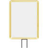 Lavi Industries, Vertical Fixed Sign Frame, 50-1131F12V-S/GD, 11" x 14", For 13' Posts, Gold