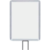Lavi Industries, Vertical Fixed Sign Frame, 50-1131F7V/SA, 11" x 14", For 7' Posts, Satin