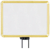 Lavi Industries, Horizontal Fixed Sign Frame, 50-1131SH/GD, 11" x 14", Unslotted, Gold