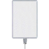 Lavi Industries, Vertical Drum Top Post Sign Frame, 50-1134DV/SA, 14" x 22", Satin