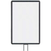 Lavi Industries, Vertical Fixed Sign Frame, 50-1134F12V/MB, 14" x 22", For 13' Posts, Matte Black