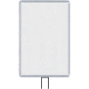 Lavi Industries, Vertical Fixed Sign Frame, 50-1134F7V/SA, 14" x 22", For 7' Posts, Satin
