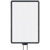 Lavi Industries, Vertical Swivel Sign Frame, 50-1134SV-S/MB, 14" x 22", For 7' Posts, Matte Black