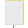 Lavi Industries, Vertical Fixed Sign Frame, 50-1136F12V/GD, 22" x 28", For 13' Posts, Gold
