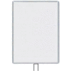 Lavi Industries, Vertical Fixed Sign Frame, 50-1136F12V/SA, 22" x 28", For 13' Posts, Satin