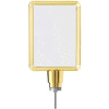 Lavi Industries, Vertical Drum Top Post Sign Frame, 50-1141DV-S/GD, 8.5" x 11", Gold