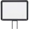 Lavi Industries, Horizontal Fixed Sign Frame, 50-1141F12H/MB, 8.5" x 11", Unslotted, Matte Black