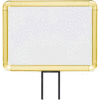 Lavi Industries, Horizontal Fixed Sign Frame, 50-1141F7H-S/GD, 8.5" x 11", Slotted, Gold