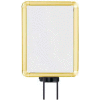 Lavi Industries, Vertical Swivel Sign Frame, 50-1141SV-S/GD, 8.5" x 11", For 7' Posts, Gold