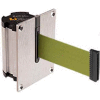 Lavi Industries Beltrac Concealed Mount Wall Unit, 7'L Olive Green Retractable Belt